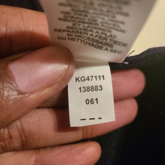 Grey & Gray | Blue Knit A-Line Skirt w/ Polka Dots (Size XL) - Picture 8 of 13